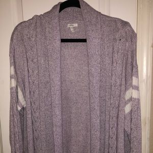Light purple long cardigan